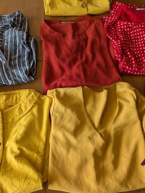 Lot of 7 Women's Top XXL, 2XL Various Colors Unicseque, Time & Tru, Bebonnie,